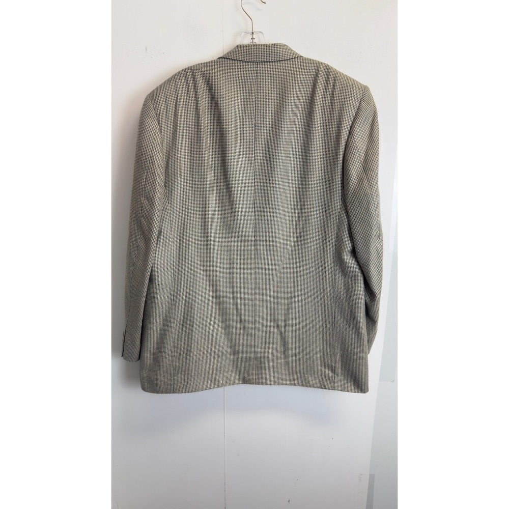 Pierre Balmain Paris Vintage 46L Grey Micro Pattern Two Button Blazer Sport Coat - Picture 11 of 15